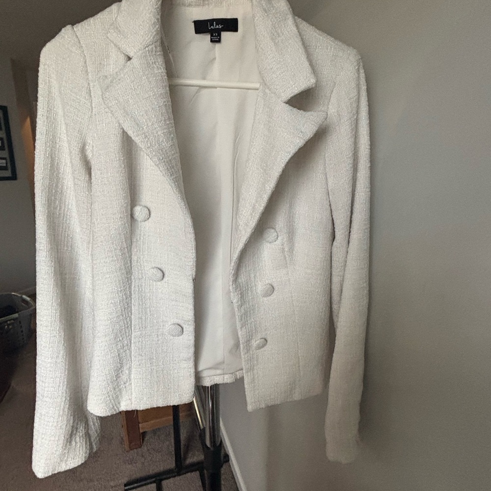 Lulu's Textured Cream Blazer